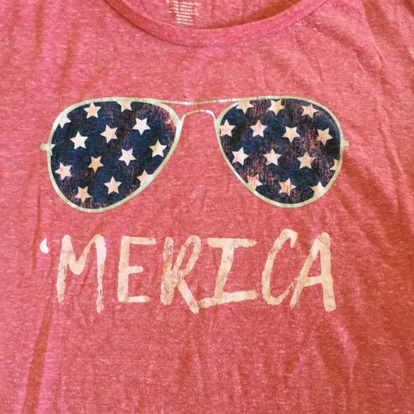 Merica Red Patriotic Tshirt size Medium Resale - Picture 2 of 15
